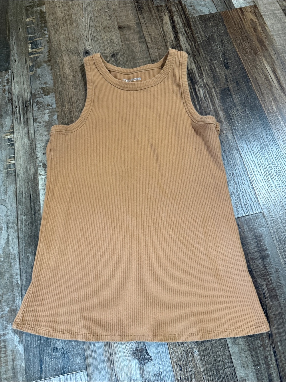 Maurices Ribbed Tank Top in Camel Tan